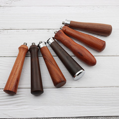 4TXN wholesale coffee machine handle conversion, solid wood handle with metal mesh texture, bottomless extraction head, M10 universal