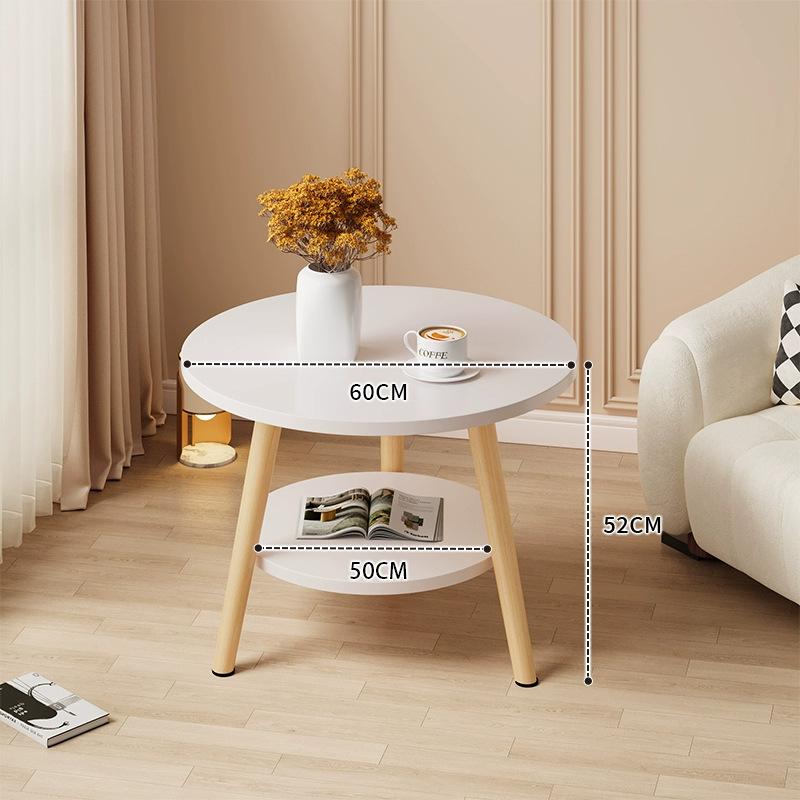 Mesa redonda pequeña mesa de té simple sala de estar casera sofá lado varios dormitorios mesas de cabecera creativas mini simple mesa de balcón