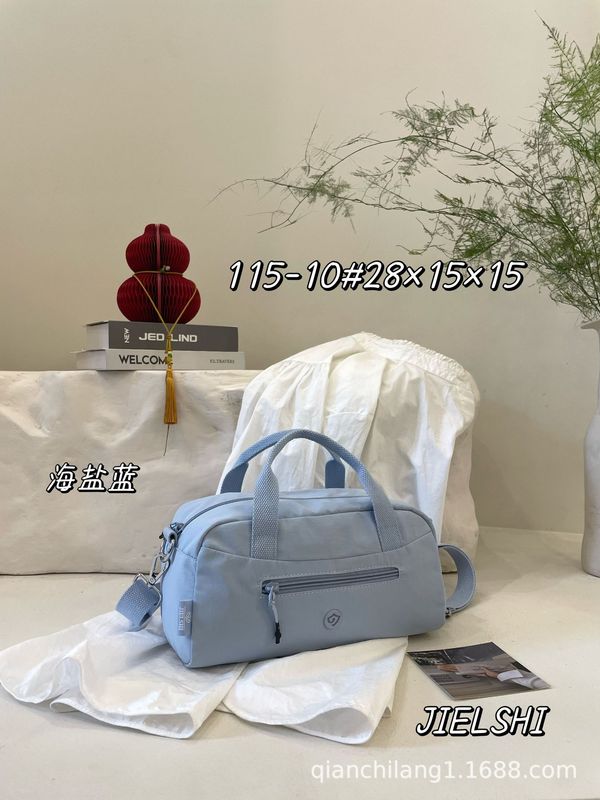 2025捷朗仕新款多功能 尼龙布枕包 时尚百搭单肩斜挎 手提旅行包|undefined