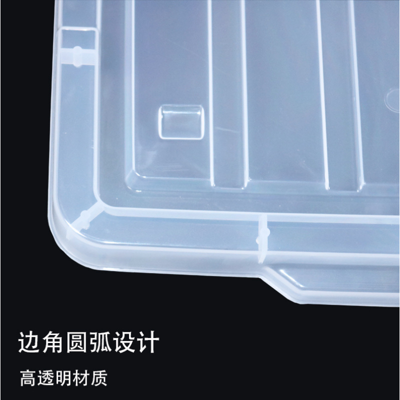 Thickened Extra-Large Storage Box Lid Suitcase with Lid Rectangular Transparent Box Plastic Dust Cover Single Cool Small Cool