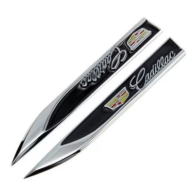 Body sticker: Plate Side Label Blade Decorative - pair-cadillac-red