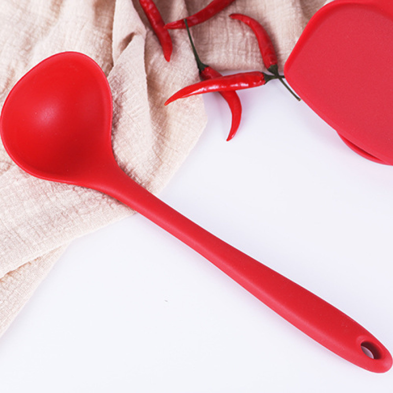 Fabricante de cocina en stock conjunto de cocina antiadherente cocina de goma de silicio de cocina de almacenamiento creativo de cocina marco de cocina de silicona set 7 piezas