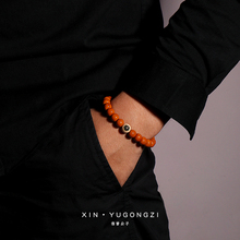 精工猛犸象牙蓝眼圆珠隔珠佛珠散珠文玩金刚星月菩提diy配饰配件