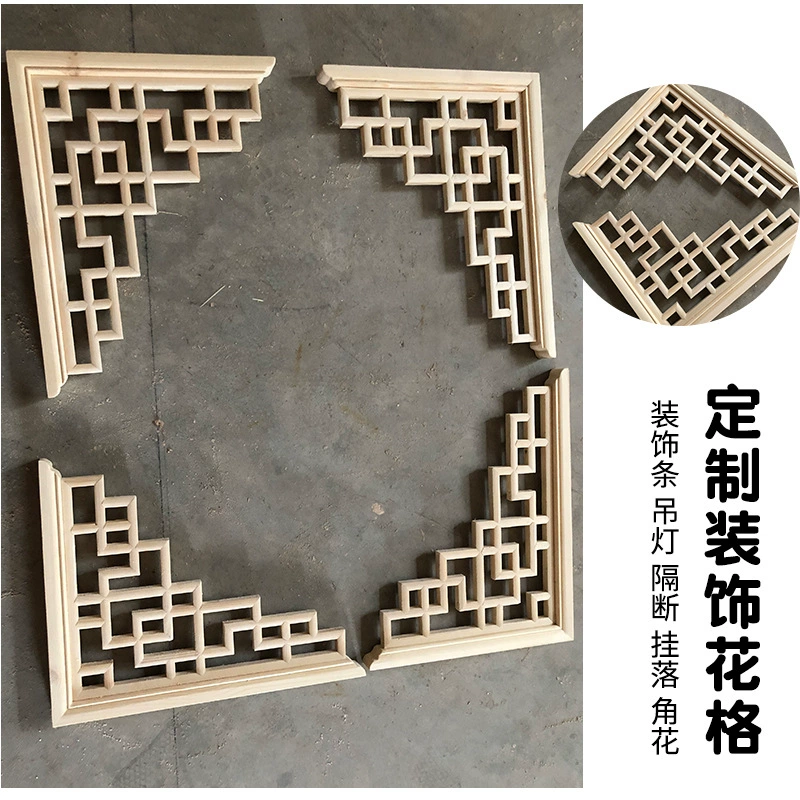 Dongyang резьба по дереву новое украшение в китайском стиле твердая древесина подвесной потолок полый узор треугольный пистолет угол цветок балка кронштейн дверная притяжка висит вниз