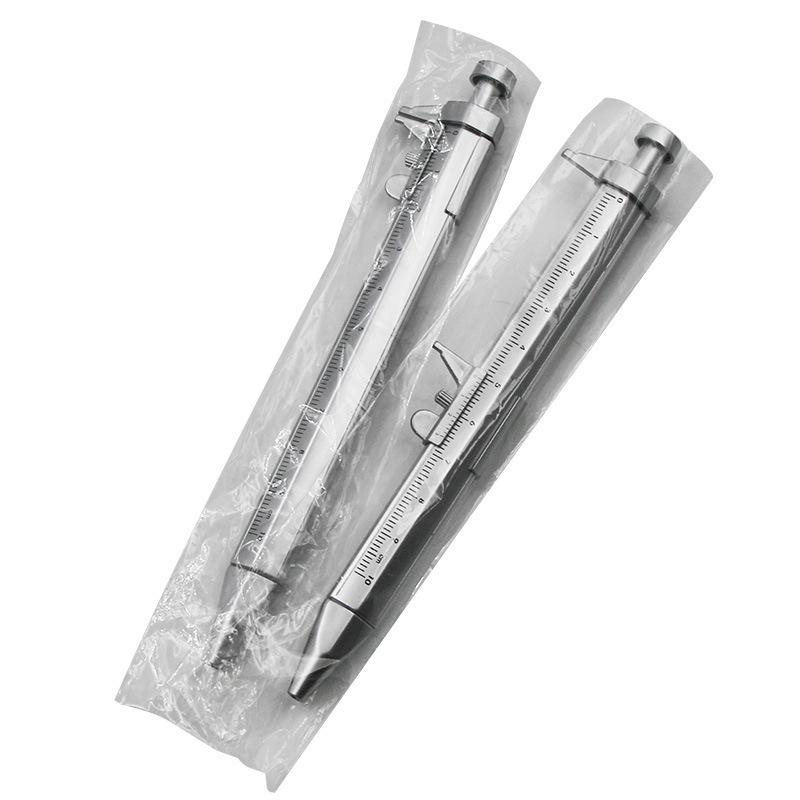 创意小礼品 塑料卡尺型圆珠笔 学生多用途工具0-100mm卡尺