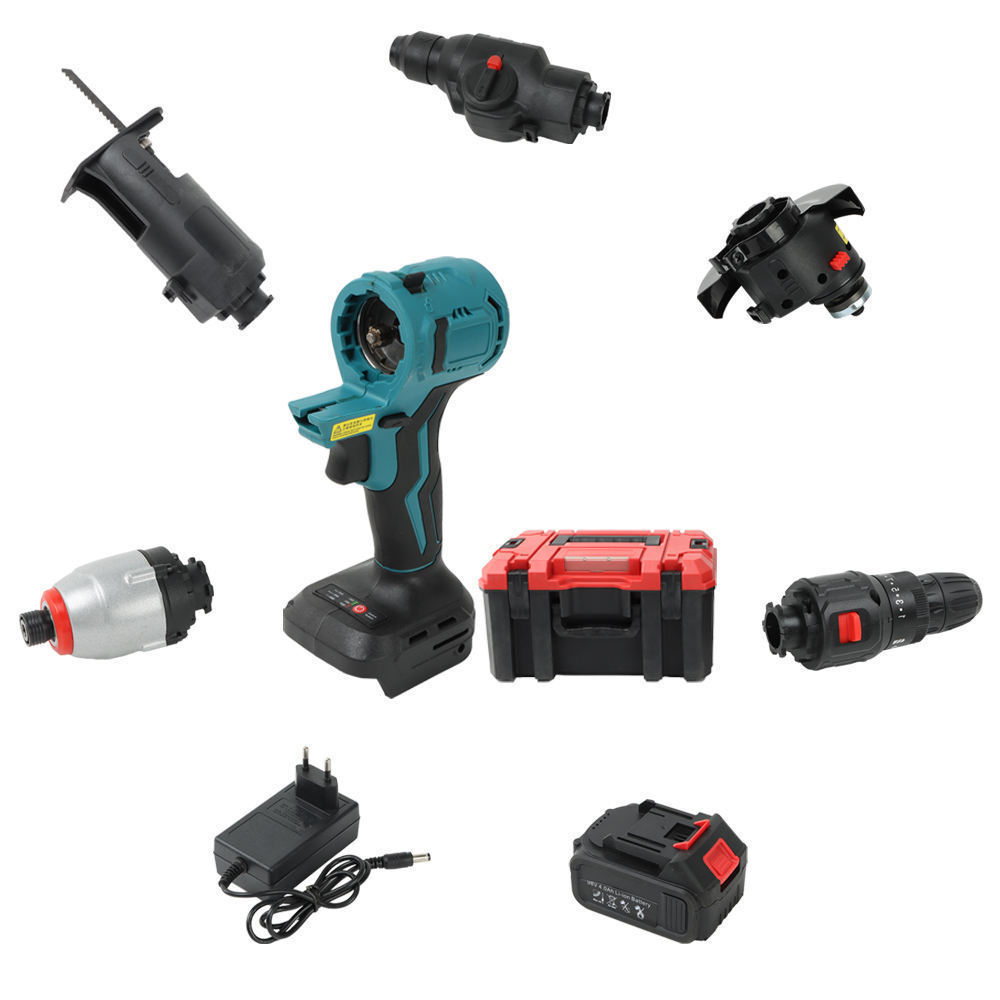 Batería de litio Accesorios del tesoro multiusos Juego de herramientas eléctricas recargables multifuncionales sin escobillas Accesorios para juegos de herramientas Batería de litio