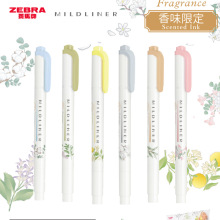 斑马ZEBRA荧光笔香味限定WKT7记号笔彩色划重点学生用荧光标记笔