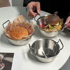 カタツムリヌードル専用ボウル ステンレス製両耳インスタントラーメンボウル ピリ辛大容量カタツムリヌードルボウル 韓国インスタントラーメンポット