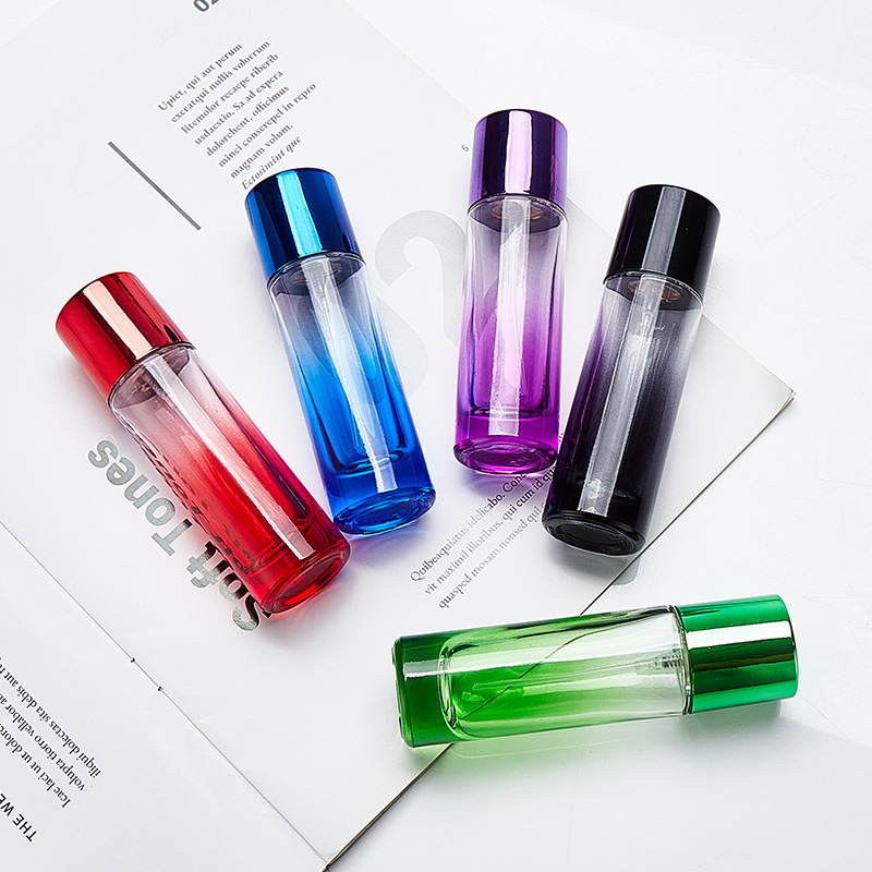 Botella de perfumes de vidrio de tornillo 20ml 30ml 50ml spray de agua botella de aceite esencial vacía botella pequeña capacidad