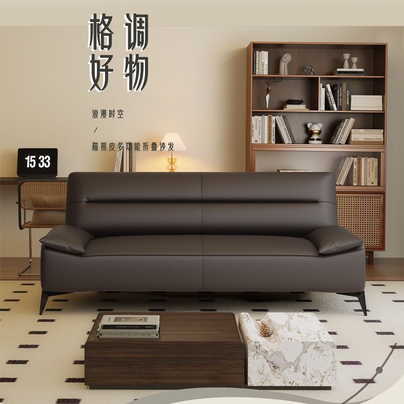 Office Sofa, Game Room Simple Sofa Set, Small Apartment Living Room Sofa, Lounge Sofa, Cat-Scratch Resistant Leather Sofa