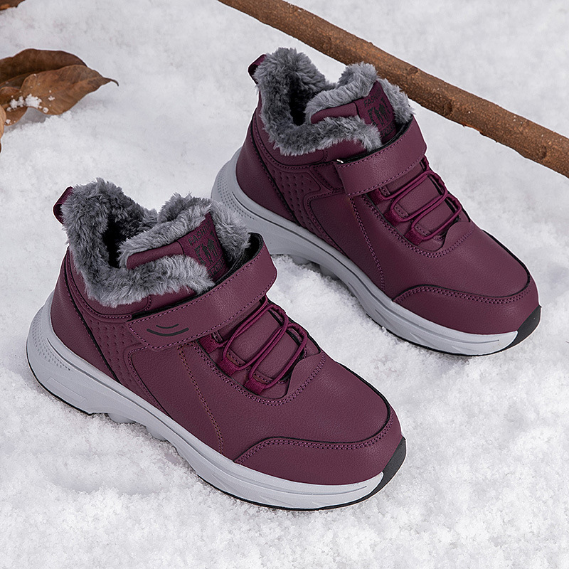 Zapatos de invierno de alta altura para personas mayores y zapatos de algodón de lana zapatos de mamá zapatos de deporte casuales zapatos de nieve zapatos de mediana edad image 8