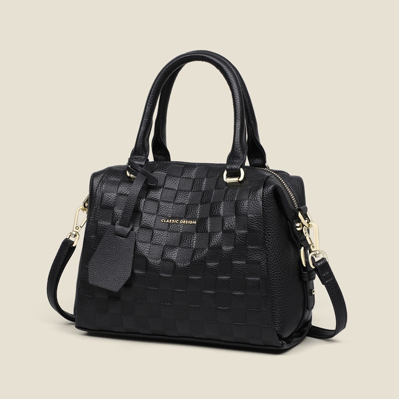 2026 New Arrival Genuine Leather Handbag Large Capacity Crossbody Shoulder Bag Pillow Boston Bag For Women's Commuting - Thumbnail 2