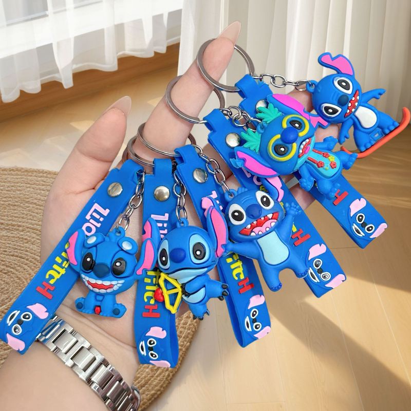 クロスボーダー漫画スティッチのキーホルダーかわいい人形のキーホルダーカップルの学生のカバンのストラップのプレゼント|undefined