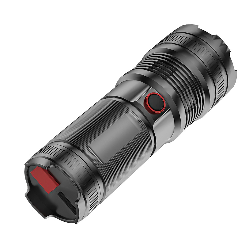 Cruz-frontera nueva linterna al aire libre blanco láser linterna de emergencia resalte iluminación telescópica enfoque impermeable luz de trabajo