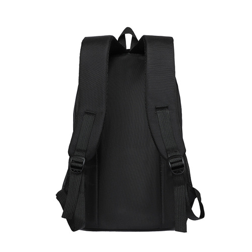 Fashionable letter printed sports backpack PVC material middle school school bag Large capacity load-reducing computer bag