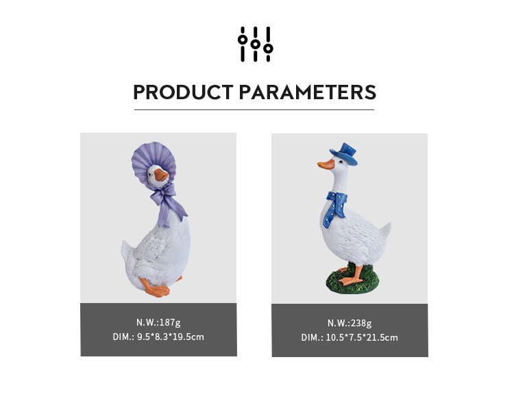 Simulated Cartoon Cute Little Duck Animal Ornament Garden Courtyard Potted Plant Decoration Home Rural_maomaolike.com