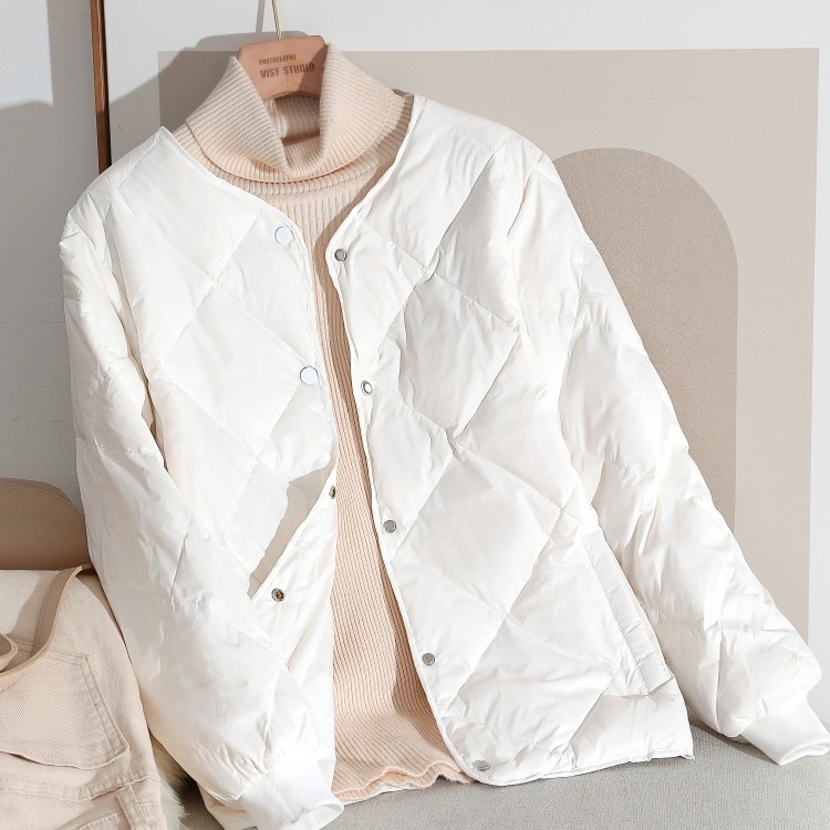 薄款羽绒服女短款轻薄2025年新款韩版时尚小个子棒球服秋冬外套潮