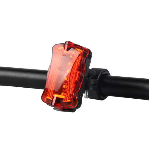Bicycle tail light butterfly type dry battery rechargeable led light bicycle red warning light accessories mountain