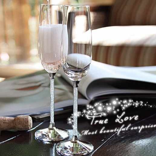 Red Wine Crystal Diamond Goblet Champagne Glass Wine Glass Party Birthday Wedding Cup European-Style Home Wine Glass
