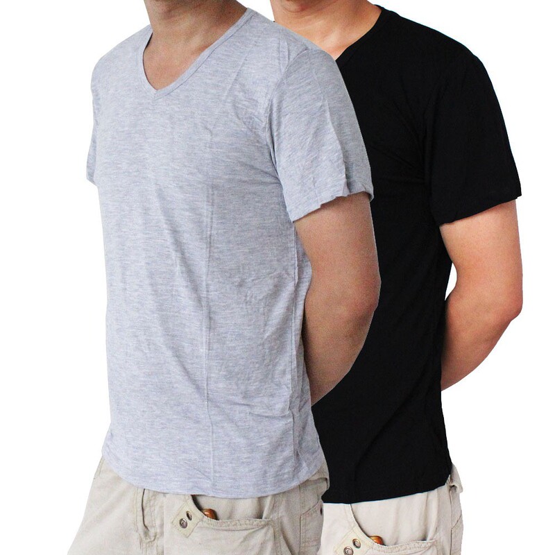 Modal Men's Short Sleeve Vest Men's Modal T-Shirt Round Neck Men's Undershirt Vest
