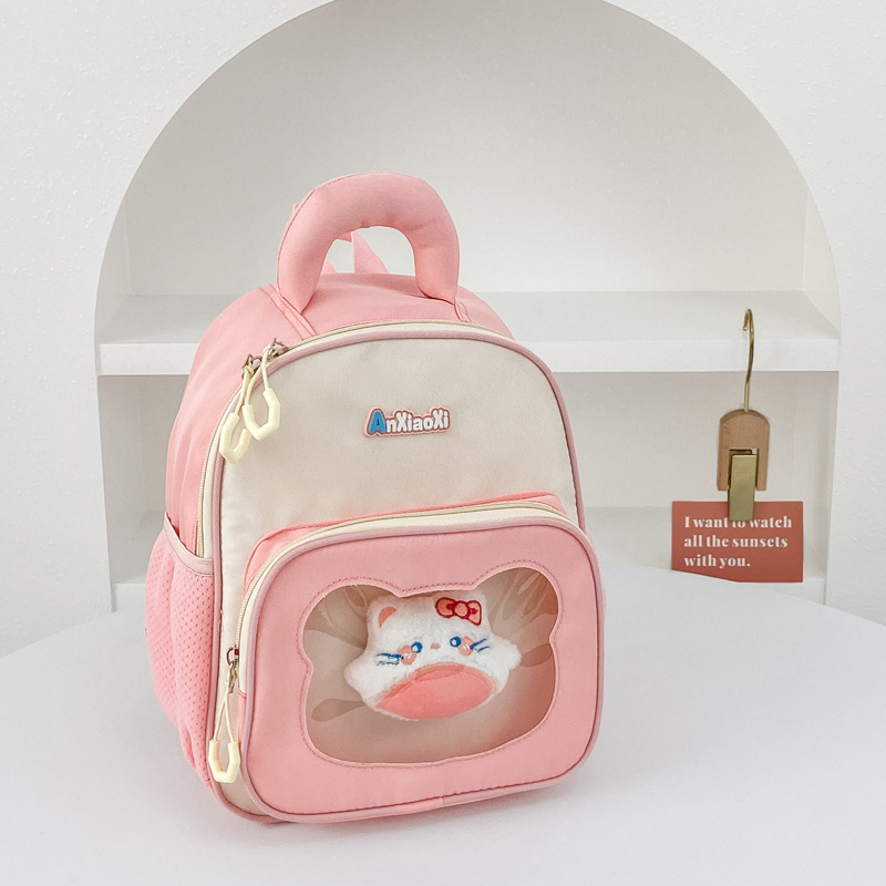 Caricatura encantadora mochila de niña 2025 nuevo bebé mochila de jardín de infantes mochila transpirable preescolar
