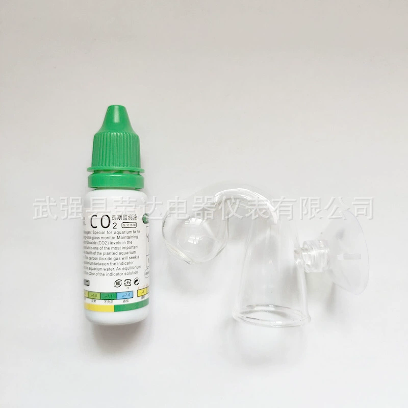 C02 мониторинг жидкого углекислого газа монитор аквариум резервуар для воды и травы стеклянный детектор Примечание детектор