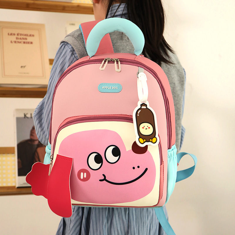 Jardín de infantes mochila infantil caricatura lindo perro impresión mochila para niños y niñas mochila para niños transfronterizos coreanos