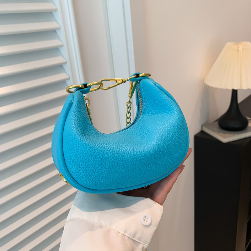 Cross-Border Mini One-Shoulder Cross-Body Dumpling Bag Women's Bag 2024 Chain Crescent Bag Handbag Chain Bag Cross-Border Mini One-Shoulder Cross-Body Dumpling Bag Women's Bag 2024 Chain Crescent Bag Handbag Chain Bag