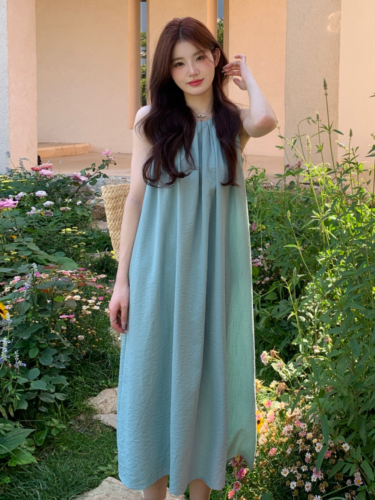 파란색