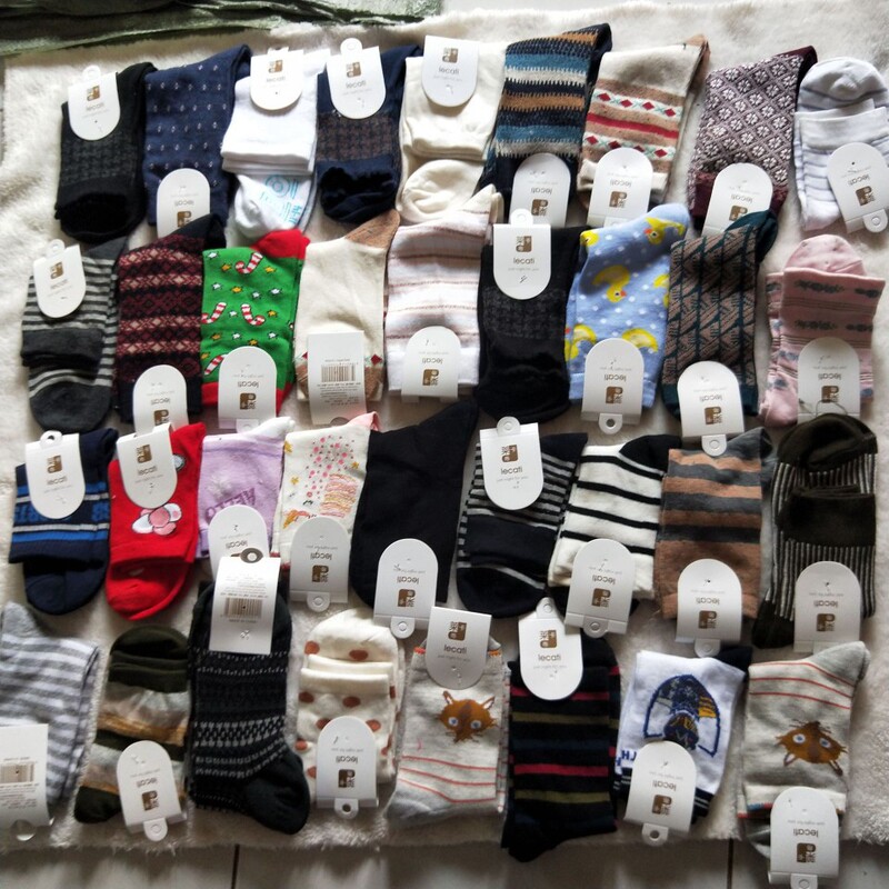 Inventory Socks Clearance Adult Mid-Calf Cotton Autumn and Winter Thick Socks for Men and Women