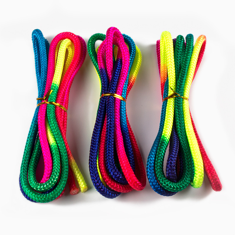 Source Manufacturer Cross-Border Supply of Seven-Color Artistic Gymnastics Rope Competition Sports Fitness Supplies Gymnastics Rope