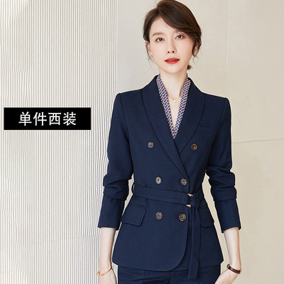 高端西装套装女秋季气质通勤西服外套职业正装珠宝店售楼部工作服