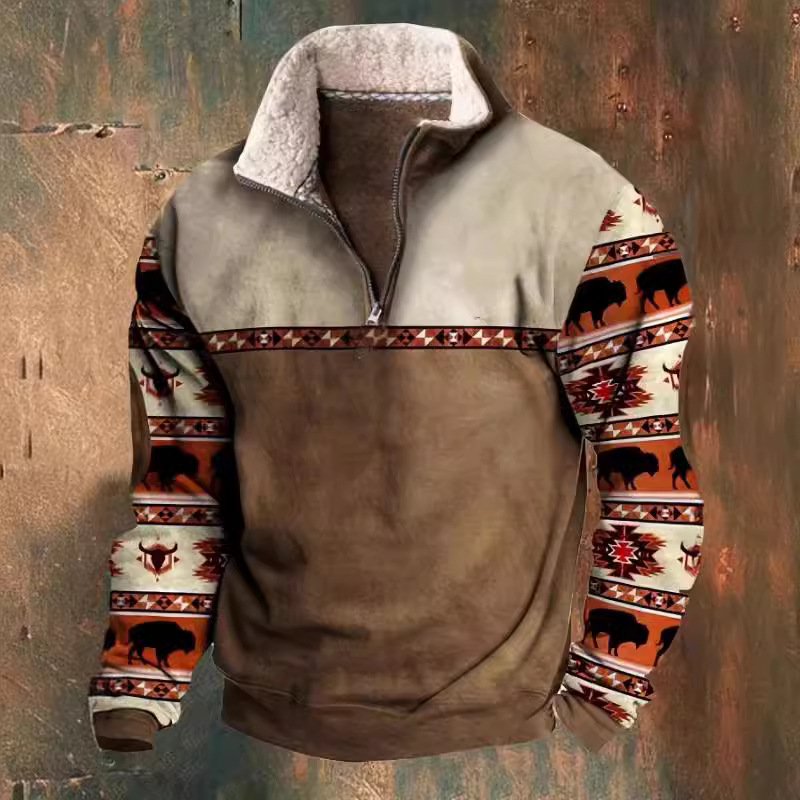Spring/Summer Collection: Men's Long-Sleeved Printed Casual Fashion Jacket At Special Price_viptrois.com