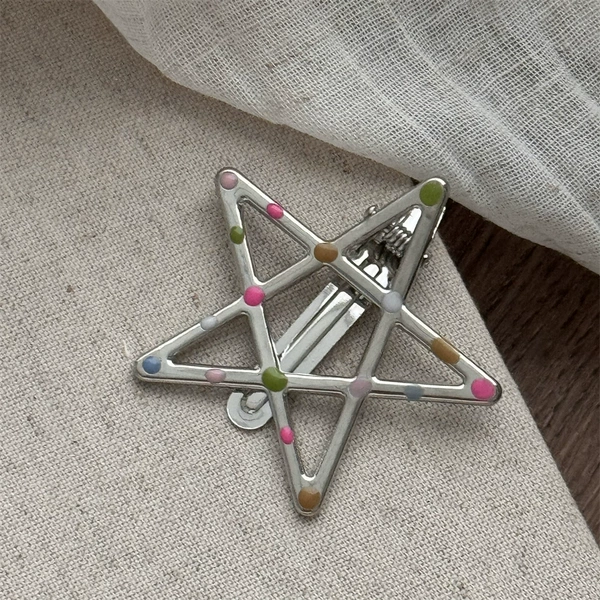 Metal color point-pentagram