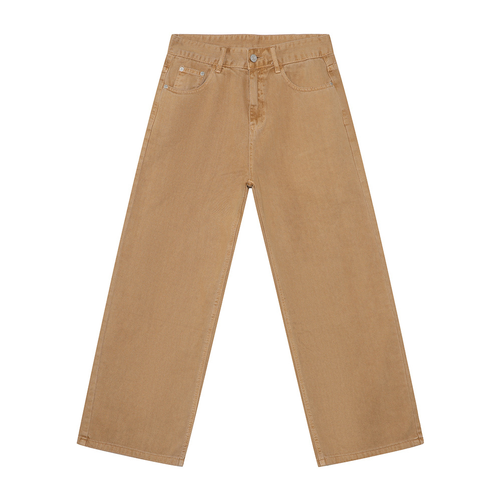 MTLCLOTHES Hombres| Nuevos productos de otoño básicos de color sólido simple cleanfit jeans casuales