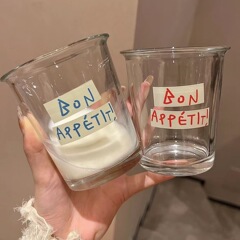 翻口杯网红创意ins风玻璃杯日韩式茶水杯咖啡牛奶奶茶伴手礼杯