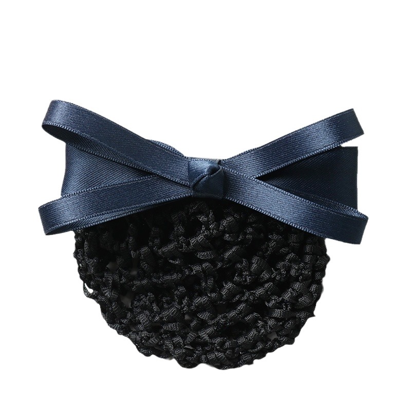Professional Hair Flower Korean Style Bow Hairpin Bank Postal Mobile Stewardess Nurse Hair Net Hairpin Handmade
