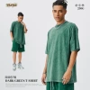 Short sleeve-dark green