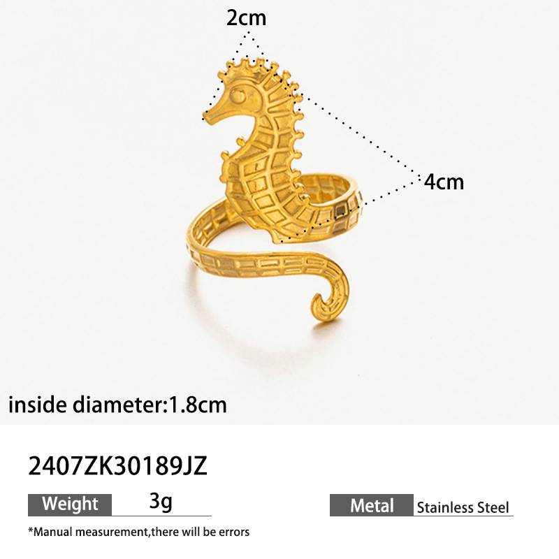 Anillo de acero inoxidable europeo y americano de diseño de nicho femenino conchas anillo de moda para mujeres joyerías