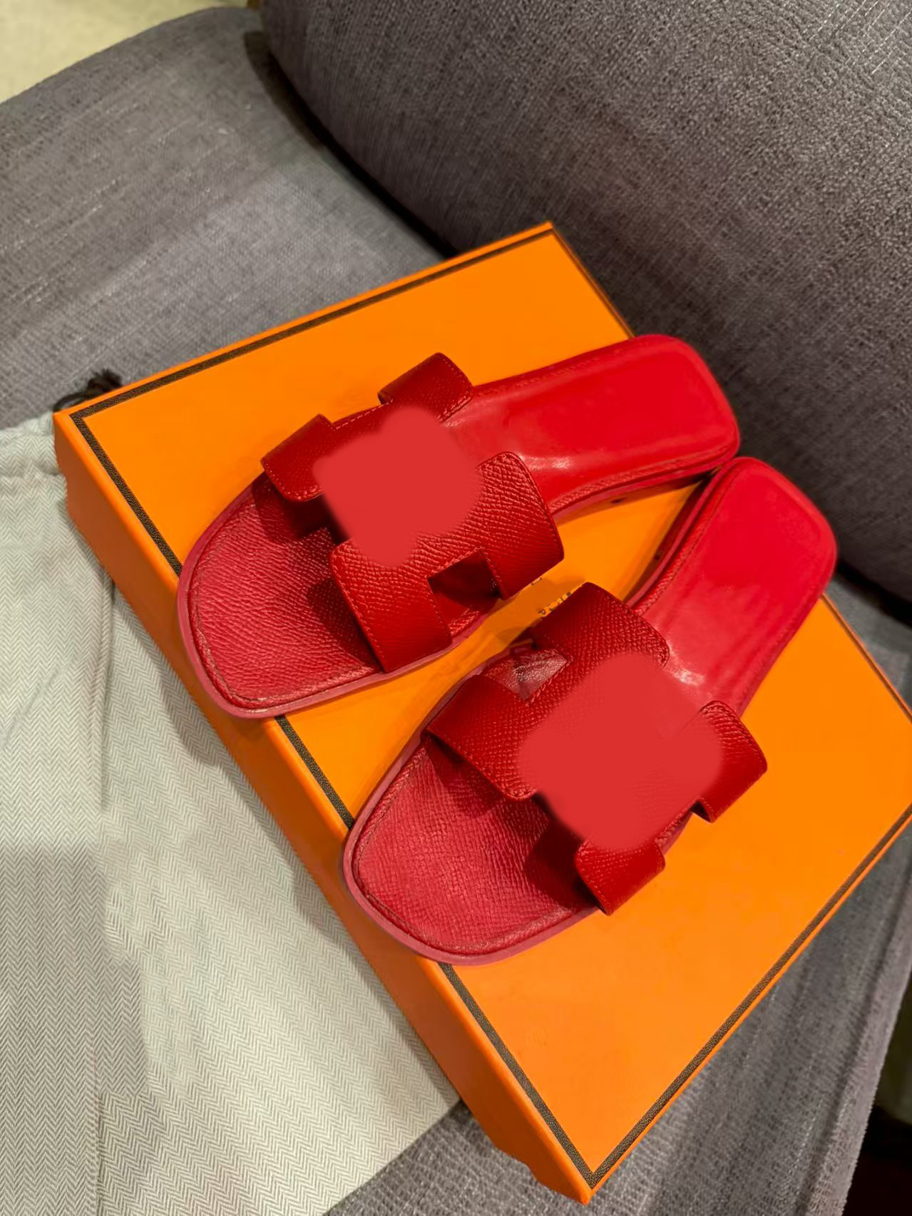 鼎羊皮の新型真皮平底ネット赤同タイプのスリッパ女性夏外着一字引きビーチカジュアル太さと涼しさ引き