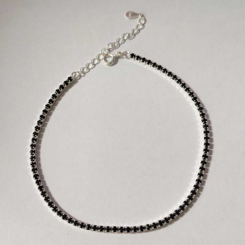 Solid Color Pattern Women's Gender 925 Sterling Silver Bracelets Simple Style Classic Style