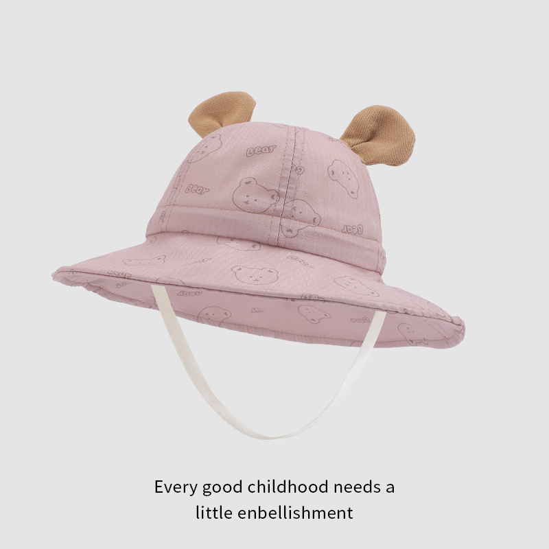 Baby pescador sombrero primavera y otoño lindo estilo coreano de protección solar al aire libre para niños y niñas sombrero transpirable gran gorra gorra