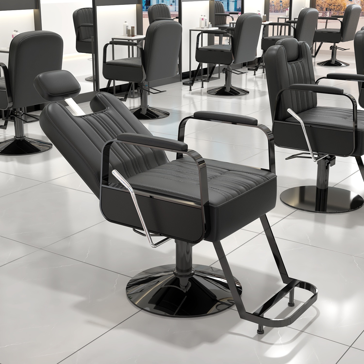 Fábrica directa silla de peluquería silla de peluquería salón de peluquería silla de corte de pelo red tienda de marea roja caída