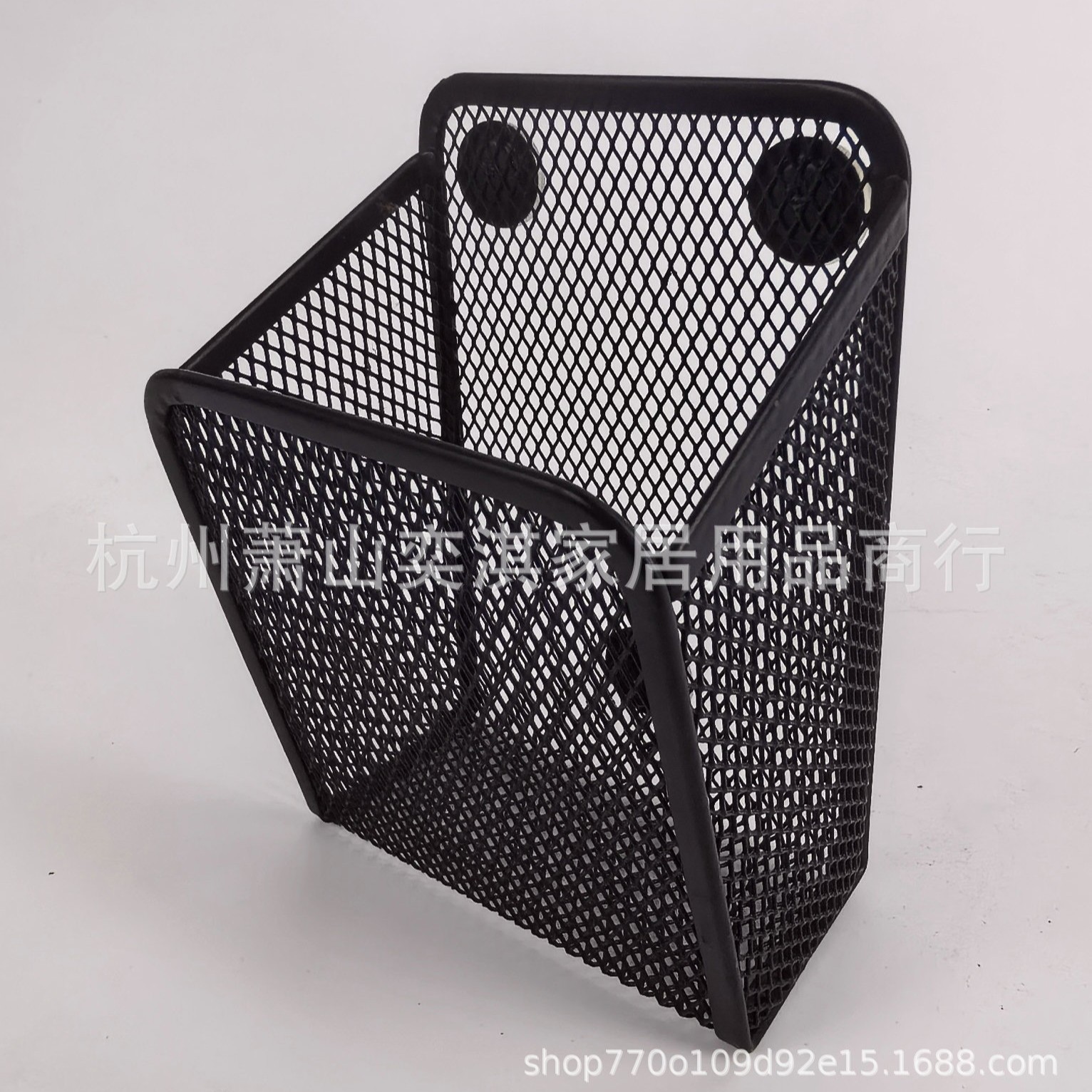 跨境创意笔筒收纳桌面铁艺方笔筒家用冰箱磁吸收纳盒办公文具批发