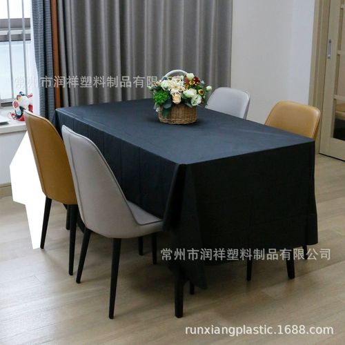 Solid color disposable peva plastic tablecloth thickened waterproof solid color hotel wedding birthday party tablecloth wholesale
