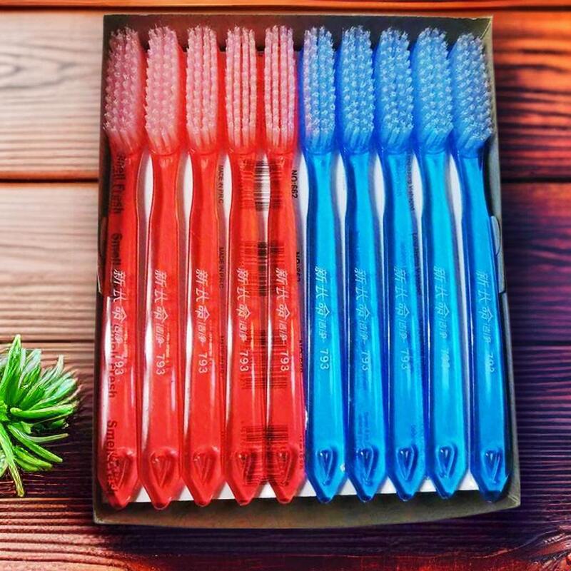 Shanghai new long life clean brand toothbrush 793 extra large head super bristle wide version walnut Wenwan Diamond brush