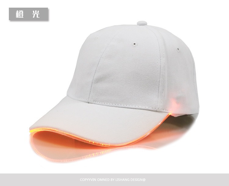 Amazon suministro LED sombrero luminoso sombrero luminoso nocturno sombrero sombrero al aire libre sombrero de estilo de béisbol al por mayor