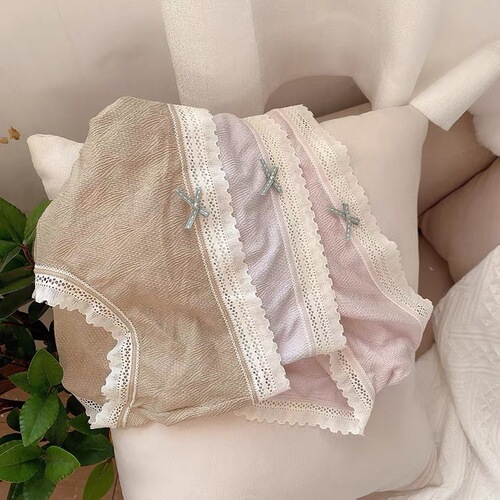 Modal Seamless Mid-waist Japanese Girls High-Looking Briefs Large Size Underwear Pure Cotton Women Wholesale Cotton