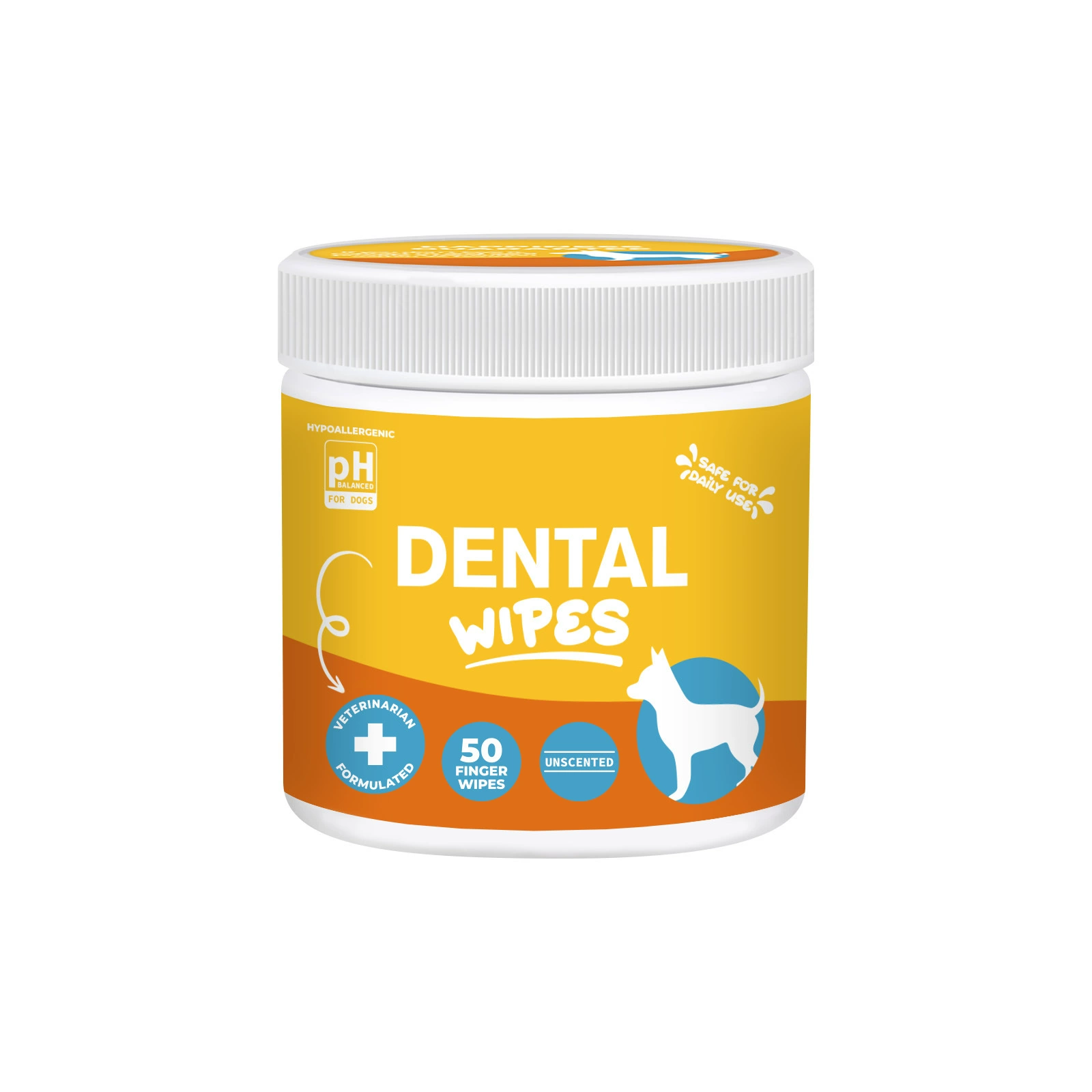 Салфетки для чистки зубов для животных (кошек и собак), для бережной очистки десен, освежающие и устраняющие неприятный запах изо рта