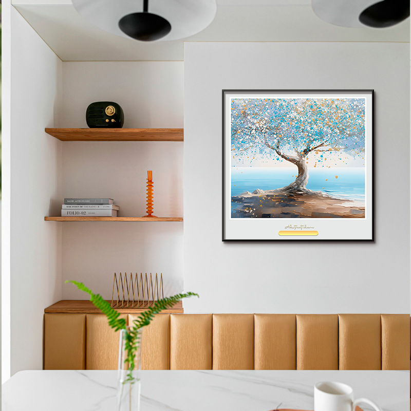 El paisaje es curativo, fresco, arte nórdico, nicho, pintura colgante cálida, decoración de porche, pintura decorativa